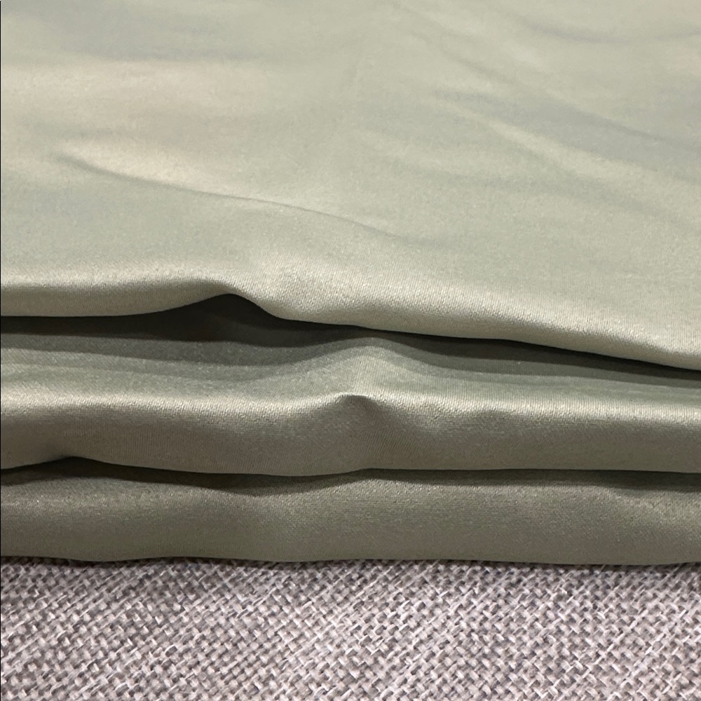 🎋🚿 Zen Green Nicole Miller New York Fabric Shower Curtain - Picture 5 of 13
